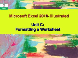 Microsoft Excel 2010- Illustrated