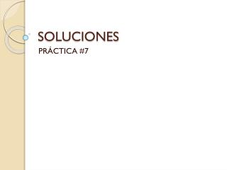 SOLUCIONES