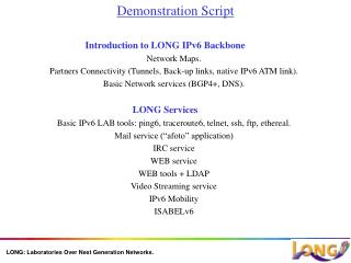 Demonstration Script