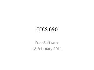 EECS 690
