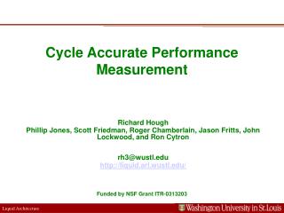 Cycle Accurate Performance Measurement