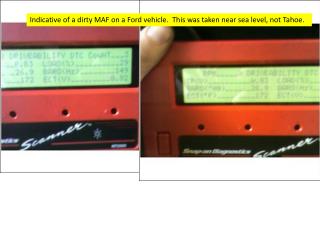 Indicative of a dirty MAF on a Ford vehicle. This was taken near sea level, not Tahoe.