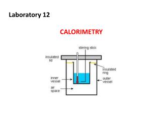 Laboratory 12 CALORIMETRY