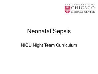 Neonatal Sepsis