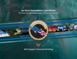 Air Force Association’s CyberPatriot The National High School Cyber Defense Competition