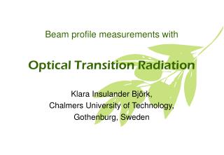 Optical Transition Radiation