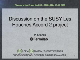 Discussion on the SUSY Les Houches Accord 2 project