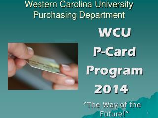 Western Carolina University Purchasing Department