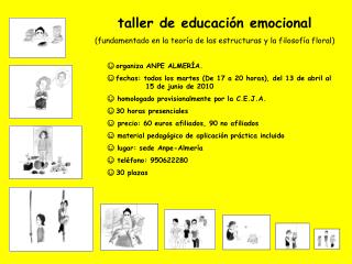 taller de educación emocional (fundamentado en la teoría de las estructuras y la filosofía floral)