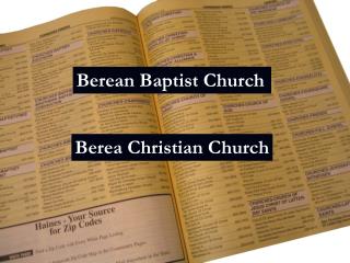 Berean Baptist Church