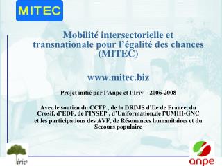 Mobilité intersectorielle et transnationale pour l’égalité des chances (MITEC) mitec