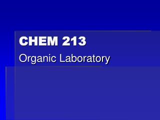 CHEM 213