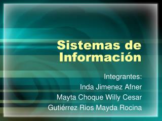 Sistemas de Información