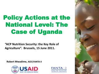 Policy Actions at the National Level: The Case of Uganda