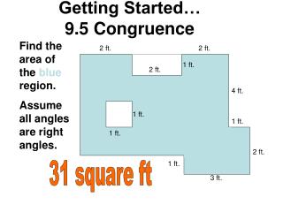 Getting Started… 9.5 Congruence