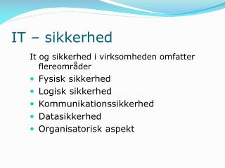 IT – sikkerhed