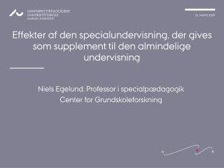 Effekter af den specialundervisning, der gives som supplement til den almindelige undervisning