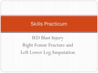 Skills Practicum