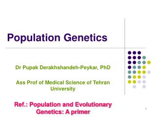 Population Genetics