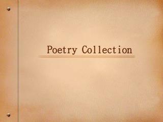 Poetry Collection