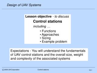 Design of UAV Systems