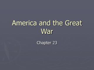 America and the Great War