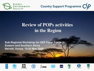 Review of POPs activities in the Region