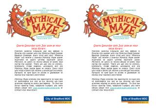 Starts Saturday 12th July 2014 at your local library.