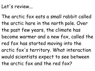 Let's review...