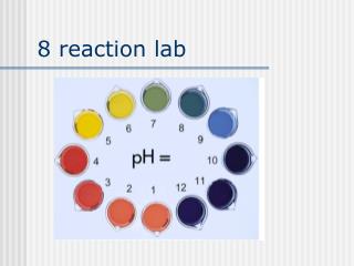 8 reaction lab