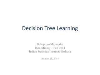 Decision Tree Learning