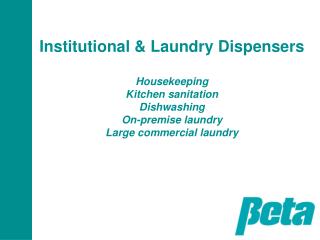 Housekeeping: BetaJet