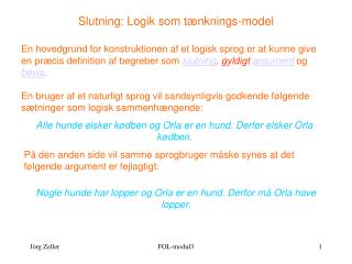 Slutning: Logik som tænknings-model