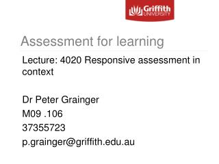 Assessment for learning