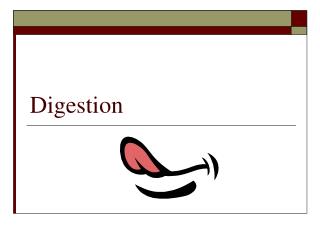 Digestion