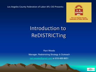 Introduction to ReDISTRICTing