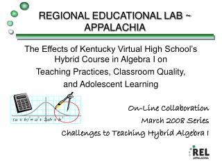 REGIONAL EDUCATIONAL LAB ~ APPALACHIA