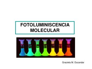 FOTOLUMINISCENCIA MOLECULAR