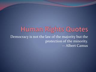 Human Rights Quotes