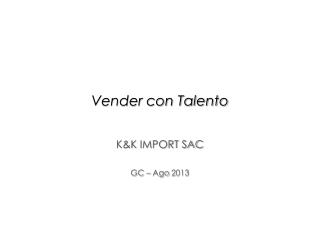 Vender con Talento