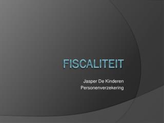 Fiscaliteit