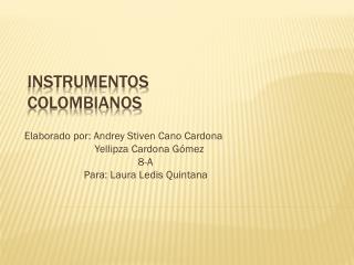 Instrumentos colombianos