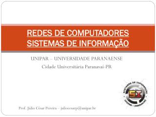 UNIPAR – UNIVERSIDADE PARANAENSE Cidade Universitária Paranavaí-PR