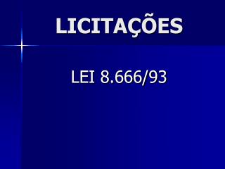 LICITAÇÕES