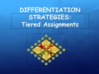 DIFFERENTIATION STRATEGIES: Tiered Assignments