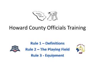 Howard County Officials Training