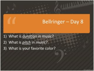 Bellringer – Day 8