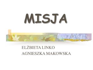 MISJA