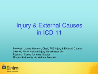 Injury &amp; External Causes in ICD-11