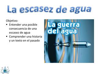 La escasez de agua